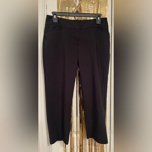 Apt. 9 Black Cropped Straight-Leg Dress Pants